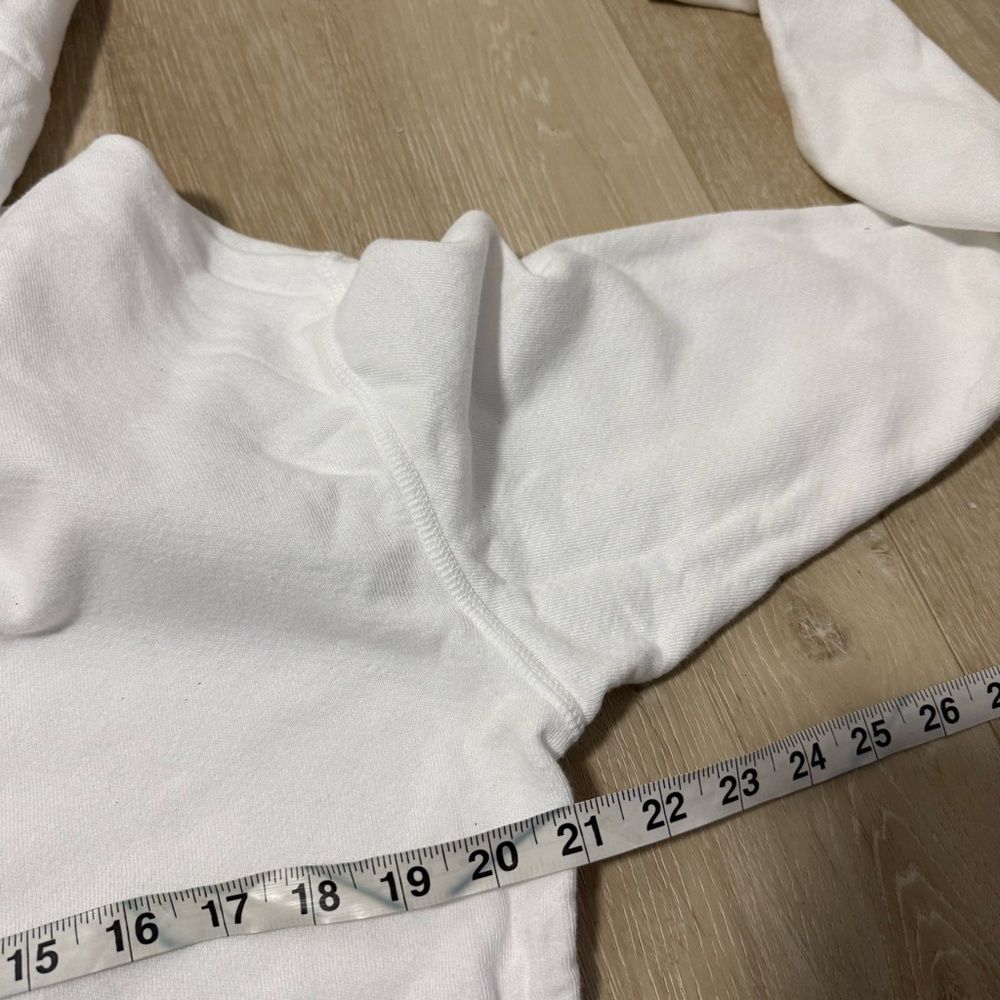 Unsubscribed 100% cotton zip up hooded sweatshirt white size small - Picture 3 of 5